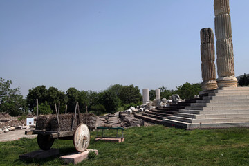 Apollon Smintheion ancient city in Gulpinar, Canakkale, Turkey