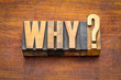 why question in vintage wood type