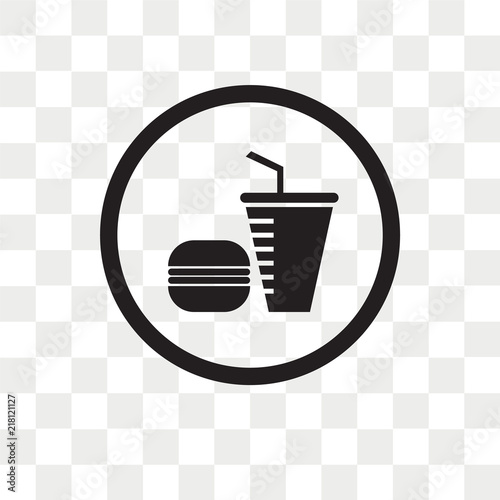 Fast Food Restaurant Vector Icon Isolated On Transparent