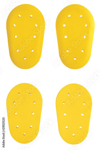 Foto motorbike armour, yellow inserts in pants, polymer protector, guard protectors,