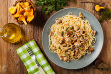 Spaghetti With Mushroom Chanterelles