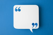 © nerosu - speech bubble on blue background