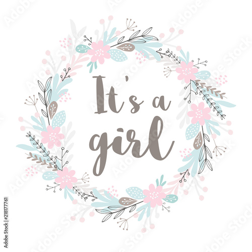 its a girl floral
