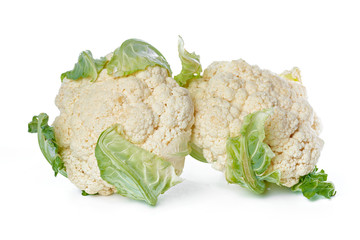 Wall Mural - Cauliflower isolated on white background