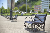 Fototapeta Miasto - ヴェルニー公園のベンチ