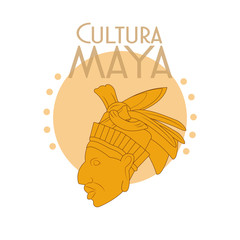 Wall Mural - Cultura Maya postcard