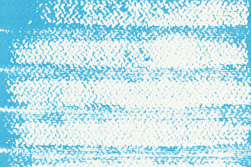 Abstract blue poster color on white paper for background, The surface of blue watercolor on white background.