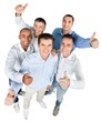 © BillionPhotos.com - Top View of Businessmen / Men Showing Thumbs Up