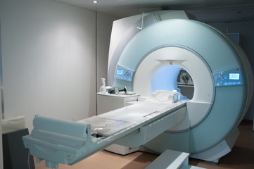 MRI Machine. Medical equipment in a hospital.