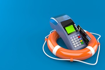 Sticker - Life buoy with credit card reader