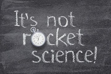 Poster - not rocket science