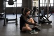 © Wavebreak Media - Woman wearing shoes in gym