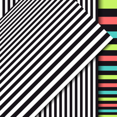 Wall Mural - Abstract striped background. Colored lines. Vector illustration