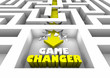 Game Changer New Breaking Rules Walls Maze 3d Illustration