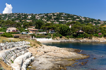 Canvas Print - Felsenstrand Mittelmeer Strand Cote da Azur