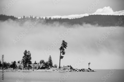 Tubbs Hill Point On Lake Coeur D Alene In Winter This