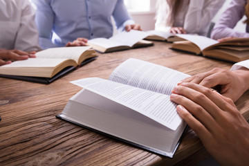 Wall Mural - Group Of People Reading Bible