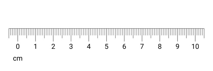 Wall Mural - ruler cm measurement numbers vector scale
