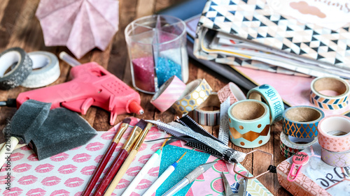 Cuadros en Lienzo scrapbooking (outils et matériaux)