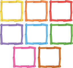 Canvas Print - a set of wooden frame