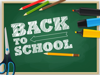 Poster - Back to school vector concept