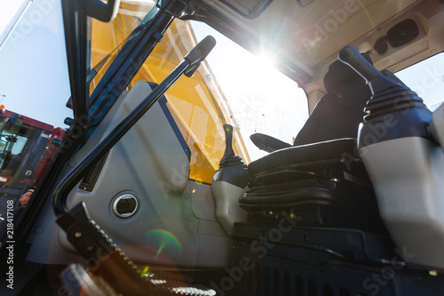 Modern Ergonomic And Stylish Dashboard Of Heavy Semi Truck