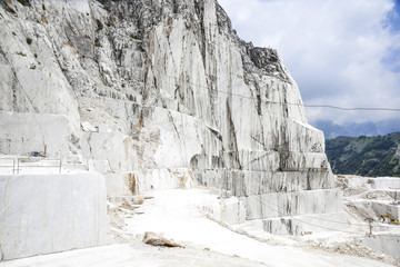 Carrara marble quarry. Apuan Alps, Tuscany, Italy