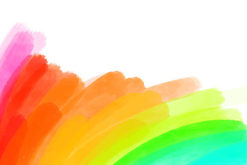 Poster - artistic backdrop, vector with brush strokes various colors, watercolor look background with colorful painted stains