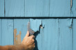 © nd700 - handyman repairing the house wall for painting