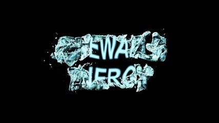 Wall Mural - bright logo animation colorful spray paint word renewable energy