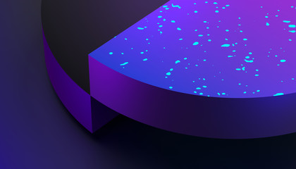 Poster - Abstract 3d rendering of a modern geometric background. Minimalistic design for poster, cover, branding, banner, placard.