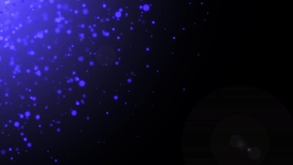 Aufkleber - Blue Flickering Moving Particle Graphic Animation Background