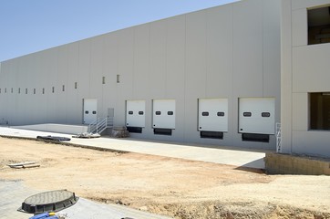 Exterior industrial warehouse