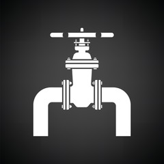 Sticker - Icon of Pipe with valve