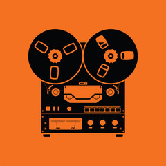 Poster - Reel tape recorder icon