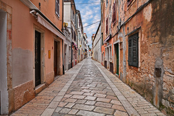 Wall Mural - Porec, Istria, Croatia: ancient alley in the old town