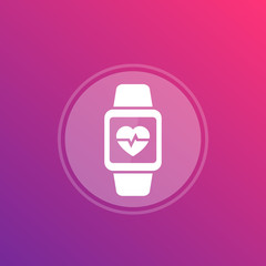 Wall Mural - Heart rate vector icon