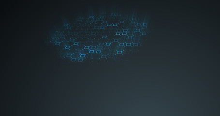 Wall Mural - Abstract shape background. 3D rendering