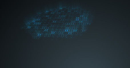 Wall Mural - Abstract shape background. 3D rendering