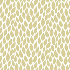 Poster - Vector pattern with golden leaves. Seamless pattern.