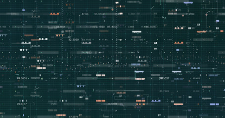 Wall Mural - Abstract digital data background, 3D rendering