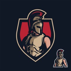 Wall Mural - knight/sparta esport gaming mascot logo template