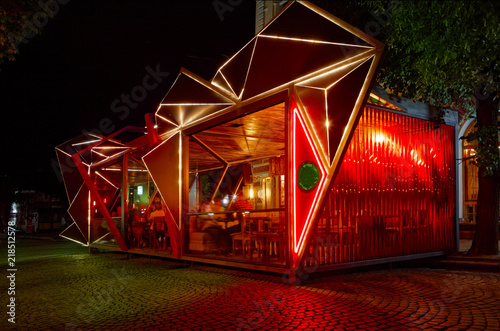 Fotografía Modern summer terrace of restaraunt, exterior