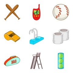 Poster - swipe icons set. cartoon set of 9 swipe vector icons for web isolated on white background