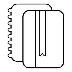 Poster - Copy book icon. Outline illustration of copy book vector icon for web
