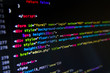 © Phanithi - Desktop source code and Wallpaper by Computer language with coding and programming.