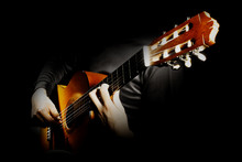 Acoustic Guitar Player. Classical Guitarist