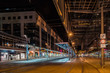 Chemnitzer Zentralhaltestelle bei Nacht
