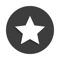 Poster - star icon in Badge style with shadow