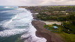 © Glebstock - Aerial: Ocean waves break at Pererenan beach line,Bali island,Indonesia